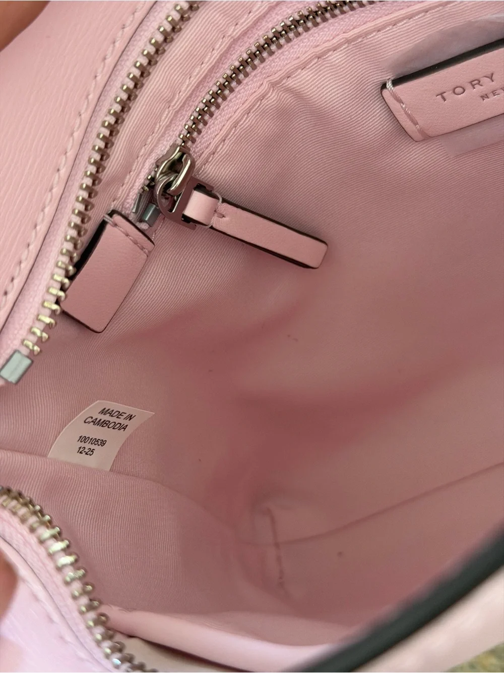 NEW Tory Burch Blake Swingpack Leather Crossbody coral color $300